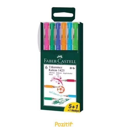 Faber-Castell 1425 Tükenmez Kalem 5+1